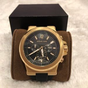 BRAND NEW Michael Kors Black Face, Black Band